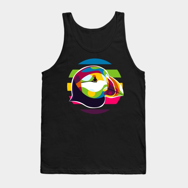 Puffin Head Tank Top by wpaprint